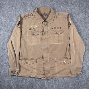 Universal Studios Transformers NEST Field Jacket Mens L Tan Global Alliance